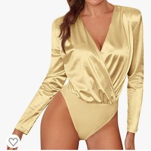 Satin Long Sleeve Bodysuit